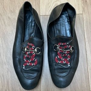 Gucci Snake Loafers